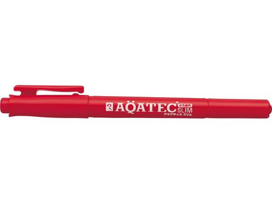 寺西化学工業 アクアテックスリム 細・極細書き両用 赤 MAQ70-T2