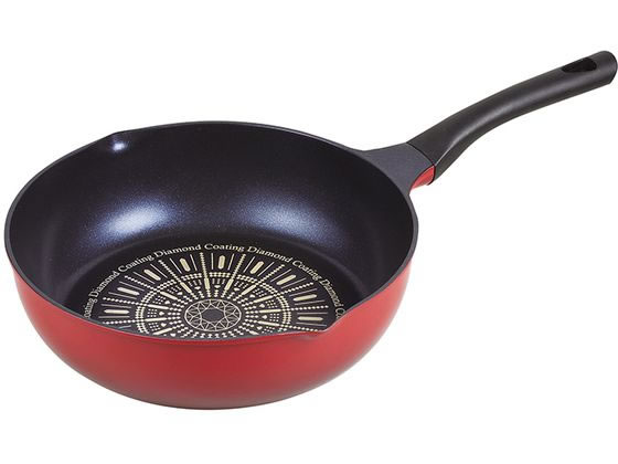パール金属 カルフカ ダイヤモンドコート極深フライパン 28cm HB-4717