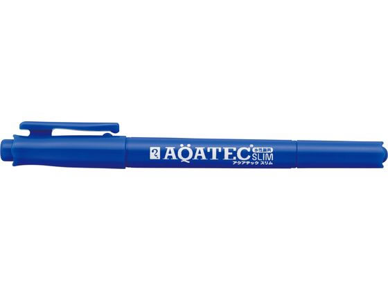 寺西化学工業 アクアテックスリム 細・極細書き両用 青 MAQ70-T3