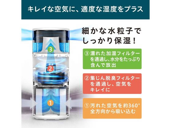 アイリスオーヤマ 加湿空気清浄機 10畳 グレー AAP-SH20A-Hが12,468円