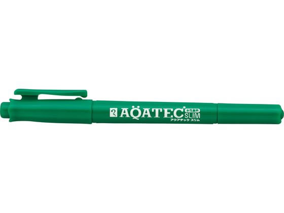 寺西化学工業 アクアテックスリム 細・極細書き両用 緑 MAQ70-T4