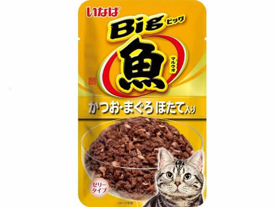いなば Bigマルウオ かつお・まぐろほたて入 80g いなば Bigマルウオ かつお・まぐろほたて入 80g