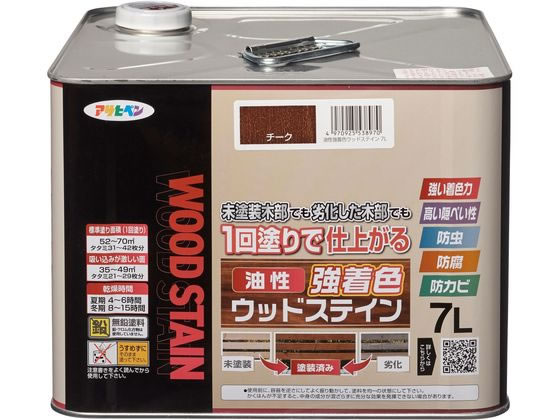 ●内容量：７Ｌ●色：チーク●標準塗り回数：１回塗り●塗膜の仕上がり：半透明（木目を生かす）●乾燥時間：夏期 ４〜６時間／冬期 ８〜１５時間●塗り重ね時間の目安：夏期 ６時間以上／冬期 １５時間以上●塗