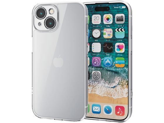 エレコム iPhone 15 ハイブリッドケース 極限 PM-A23AHVCKKCR