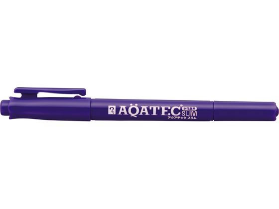 寺西化学工業 アクアテックスリム 細・極細書き両用 紫 MAQ70-T8