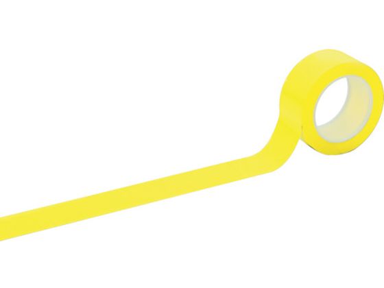緑十字 クリーンルーム用ラインテープ 黄 50mm幅×33m PET+PVC