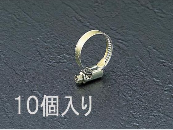 エスコ ホースクランプ 10個 16-27mm EA463A-25