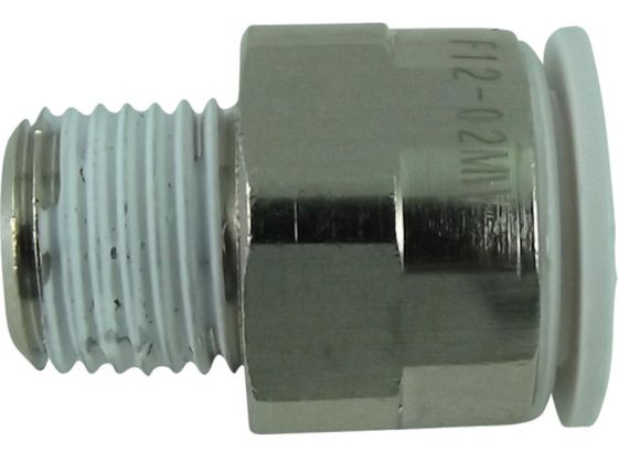チヨダ ファイブメイルコネクタ W(白)12mm・R1/4 F12-02MW チヨダ ファイブメイルコネクタ W(白)12mm・R1/4 F12-02MW