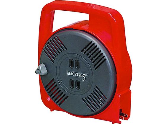 ハタヤ マックリール 単相100V 5m 手動巻 レッド MS-5-R ハタヤ マックリール 単相100V 5m 手動巻 レッド MS-5-R