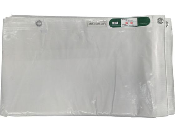 ユタカメイク 白防炎シート普及型 3.6m×5.4m B-244