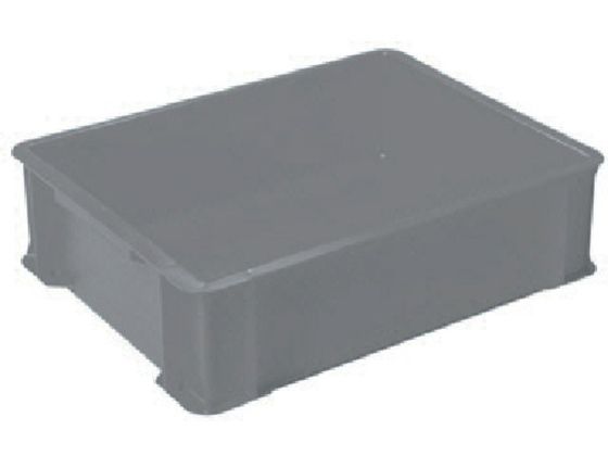 ヒシ S型コンテナ有効内寸398×308×106mm グレー S-14
