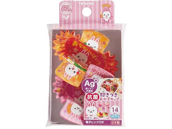 トルネ 抗菌 抱きつきおかずカップ グルメうさたん 14枚入 トルネ 抗菌 抱きつきおかずカップ グルメうさたん 14枚入