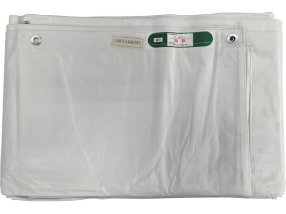 ユタカメイク 白防炎シート普及型 5.4m×5.4m B-245