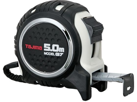●型番：G7L2550W●テープ長さ（m）：5 ●テープ幅（mm）：25 ●水平保持（m）：2．6 ●色：黒／白 ●仕様 ●テープ●テープ幅：19mm ●テープ長さ：5m ●付属：ストラップ付 ●大型