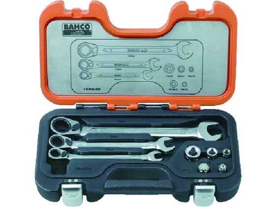 バーコ ラチェットコンビレンチ&アダプターセット 1RMA S8 バーコ ラチェットコンビレンチ&アダプターセット 1RMA S8