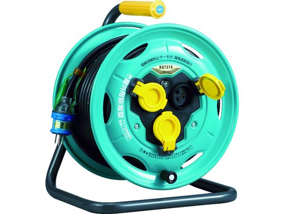 ハタヤ 防雨型業務用戦力リール 単相100Vアース・ブレーカー付 30m BN-30K ハタヤ 防雨型業務用戦力リール 単相100Vアース・ブレーカー付 30m BN-30K