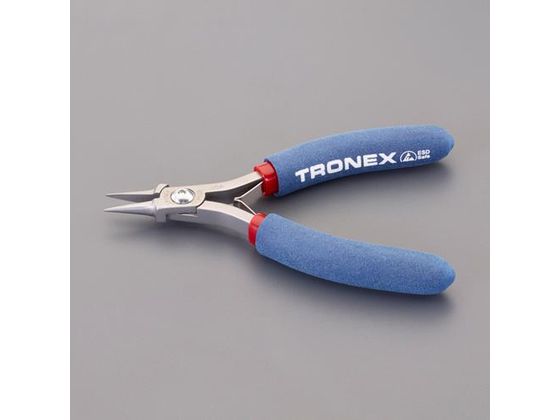 ●先端（幅×厚み）：１．０×１．２ｍｍ●全長：１２５ｍｍ●先端形状：半丸・ギザなし●材質：炭素鋼●掴み面はギザなし●バネ付