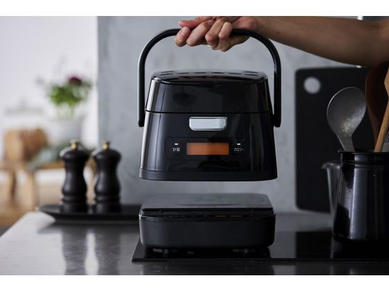 美品 アイリスオーヤマ 分離式IHジャー炊飯器3合 RC-IM30-B ブラック IH炊飯器 3合 分離式 量り炊き RC-IM30-B ブラック