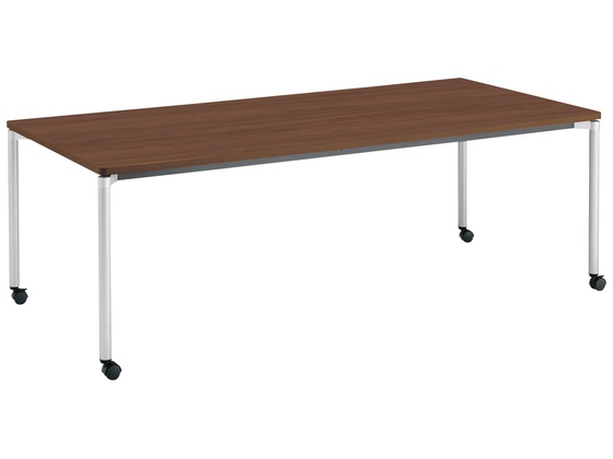 コクヨ ミーティングJUTO 丸脚キャスター ブラウン W2100×D1000