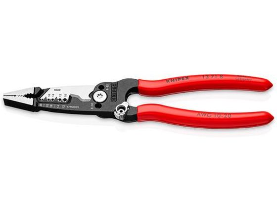 エスコ 電工プライヤー AWG仕様 バネ付 200mm EA537PE-26 エスコ 電工プライヤー AWG仕様 バネ付 200mm EA537PE-26