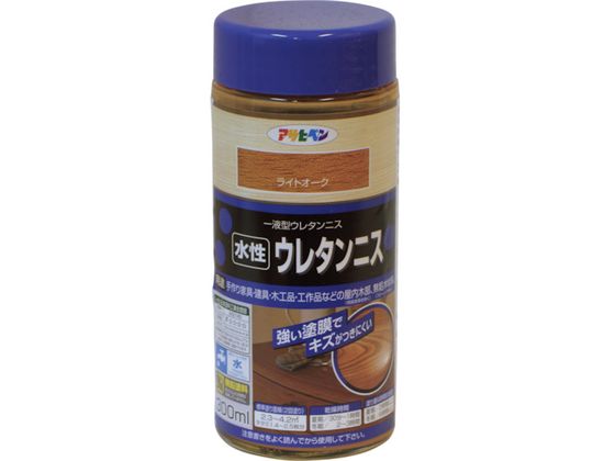 アサヒペン 水性ウレタンニス 300ML ライトオーク