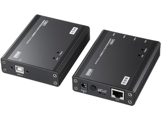サンワサプライ USB2.0エクステンダー(100m延長・4ポート) USB-EXSET4 サンワサプライ USB2.0エクステンダー(100m延長・4ポート) USB-EXSET4