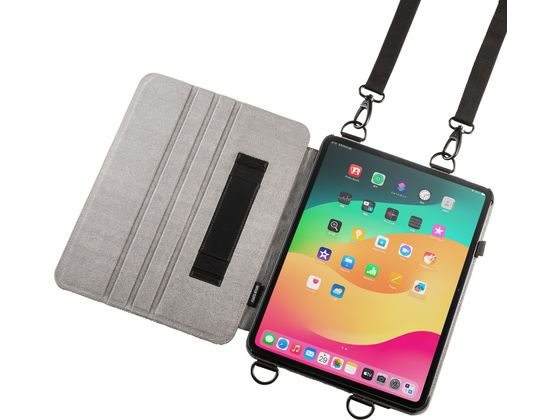サンワサプライ スタンド・ベルト付きケース PDA-IPAD2012BK サンワサプライ スタンド・ベルト付きケース PDA-IPAD2012BK