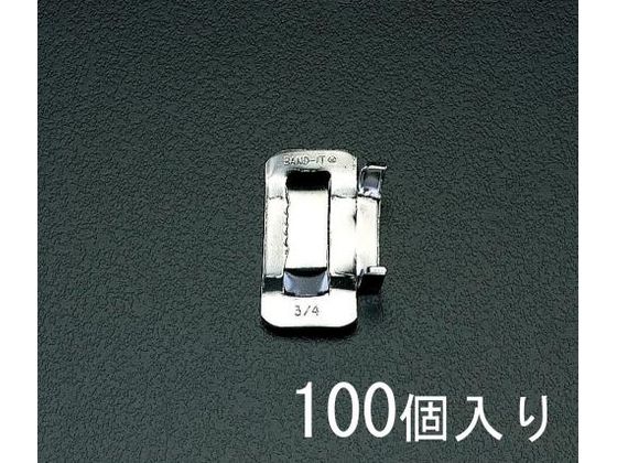 エスコ バックル 201ステンレス製 100個 3／8