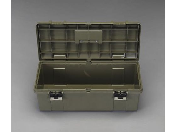 エスコ 工具箱 両開式 OD色 697×330×250mm EA505K-690D