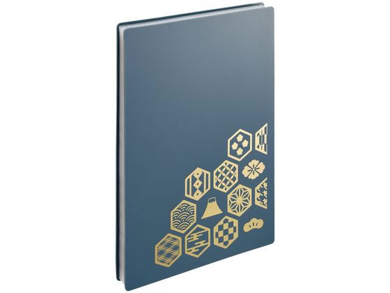リヒトラブ 書き置き御朱印帳 23ポケット 藍鼠 A371-11