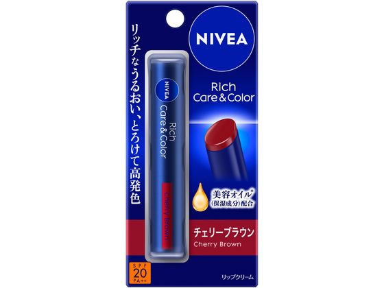 KAO ニベア リッチケア&カラーリップ チェリーブラウン 2g KAO ニベア リッチケア&カラーリップ チェリーブラウン 2g