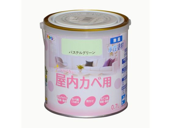 アサヒペン New水性インテリア屋内カベ 0.7L パステルグリーン アサヒペン New水性インテリア屋内カベ 0.7L パステルグリーン