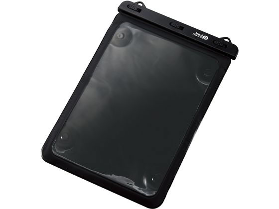 エレコム タブレット用防水ケース IPX8 お風呂用 TB-WPSB13BK
