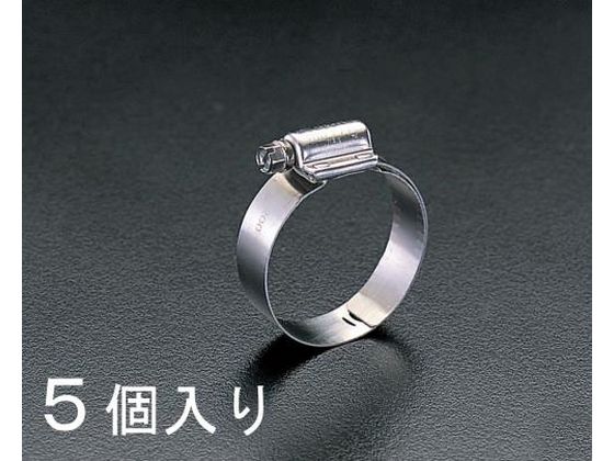 エスコ 強力型クランプ 410ステンレス製 5個 197-219mm