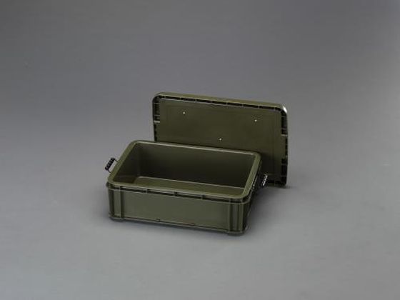 エスコ 道具箱 バックル付 OD色 568×406×186mm EA506LS-11