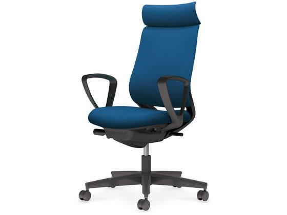 コクヨ ミトラ2 布 アディショナルサークル肘 黒脚本体黒プルシアンブルー コクヨ ミトラ2 布 アディショナルサークル肘 黒脚本体黒プルシアンブルー