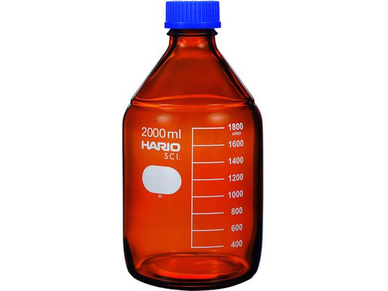 HARIO 耐熱ねじ口瓶(茶) 2000ml NBB-2L-SCI