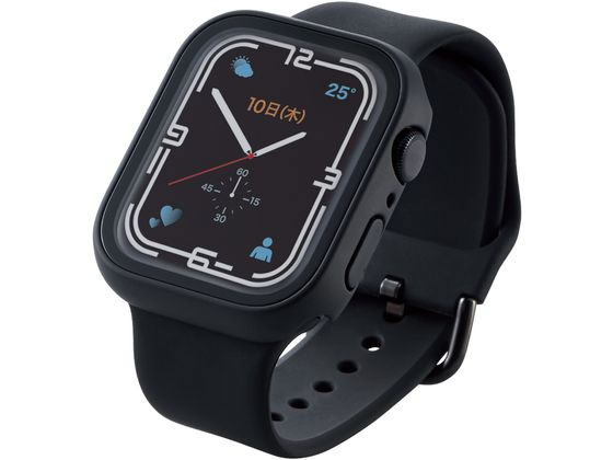 エレコム Apple Watch 45mm ハイブリッドケース 黒 AW-21AFCGBK エレコム Apple Watch 45mm ハイブリッドケース 黒 AW-21AFCGBK