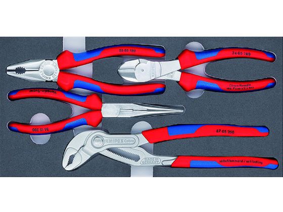 KNIPEX 002001V17 プライヤーセット ウレタントレイ入り 002001V17 KNIPEX 002001V17 プライヤーセット ウレタントレイ入り 002001V17