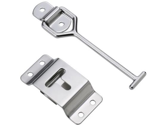 TRUSCO 車体ドア留金具 縦型ステンレス製 137mm 1組(袋)1個
