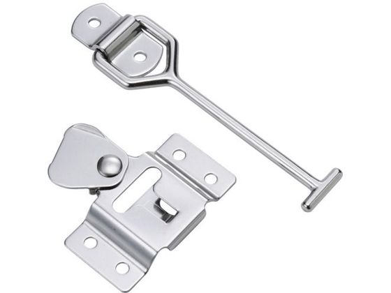 TRUSCO 車体ドア留金具 横型ステンレス製 137mm 1組(袋)1個