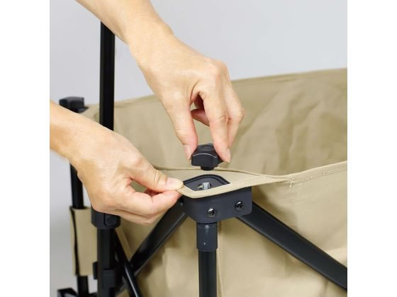 キャプテンスタッグ CS 収束型4輪キャリー ベージュ UL-1056が14,861円