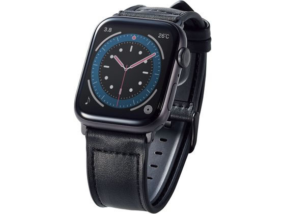 エレコム Apple Watch用ハイブリッドレザーバンド AW-45BDLHVBK エレコム Apple Watch用ハイブリッドレザーバンド AW-45BDLHVBK