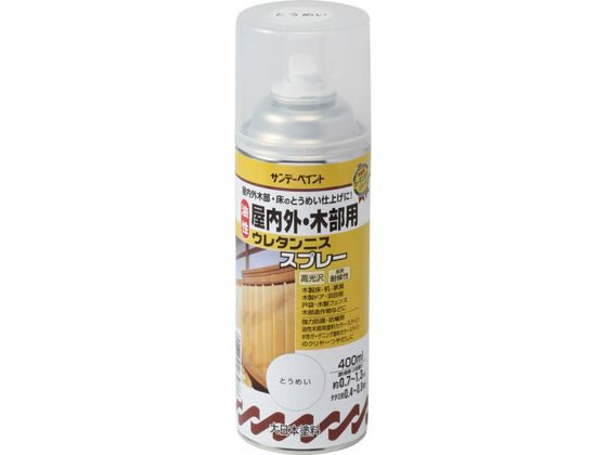 サンデーペイント 油性木部ウレタンニススプレー 透明 400mL #265886