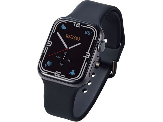エレコム Apple Watch用Lサイズシリコンバンド AW-45BDSCLBK