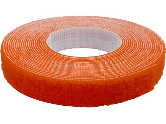 ユタカメイク マジックテープ 超薄型マジックバンド 10mm×3m オレンジ