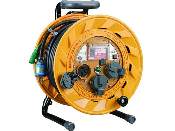 ハタヤ BR型 単相100V型ブレーカーリール 30m 温度センサー・アースチェック付 TBR-301KG ハタヤ BR型 単相100V型ブレーカーリール 30m 温度センサー・アースチェック付 TBR-301KG