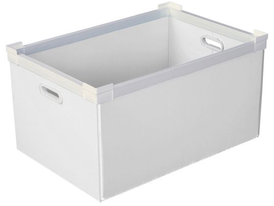 KUNIMORI プラダン NSコンテナ 75L(SWコーナー)ホワイト