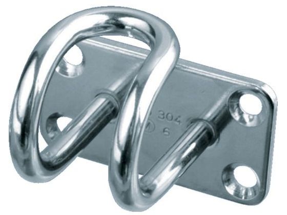 TRUSCO ステンレスワイヤープレートフック 4mm (1個=1袋) TPH-4