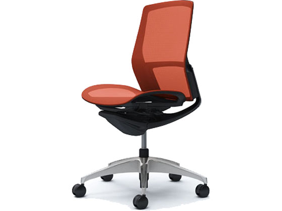 オカムラ フィノラ ミドルバック 座メッシュ 肘無し オレンジレッド C731BR オカムラ フィノラ ミドルバック 座メッシュ 肘無し オレンジレッド C731BR